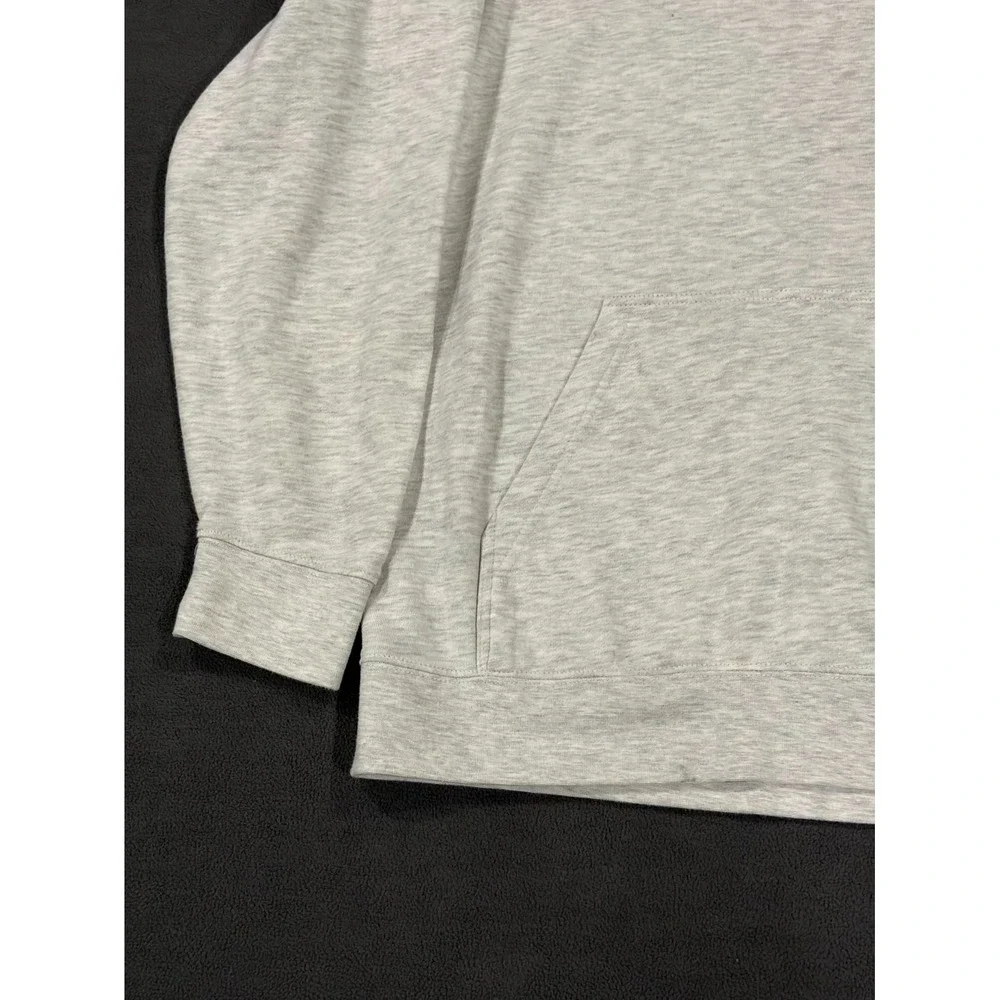 Vans of the Wall Hoodie Mens Large Heather Gray Logo Fleece Lined Cotton Winter